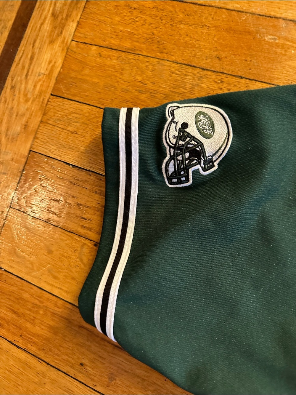 New York Jets NFL Jersey Green Baseball Jersey Sz Medium Mens NY Vintage - Picture 5 of 9